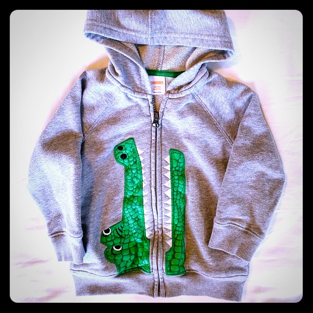 Gymboree Alligator Hoodie: 18-24 Mo.